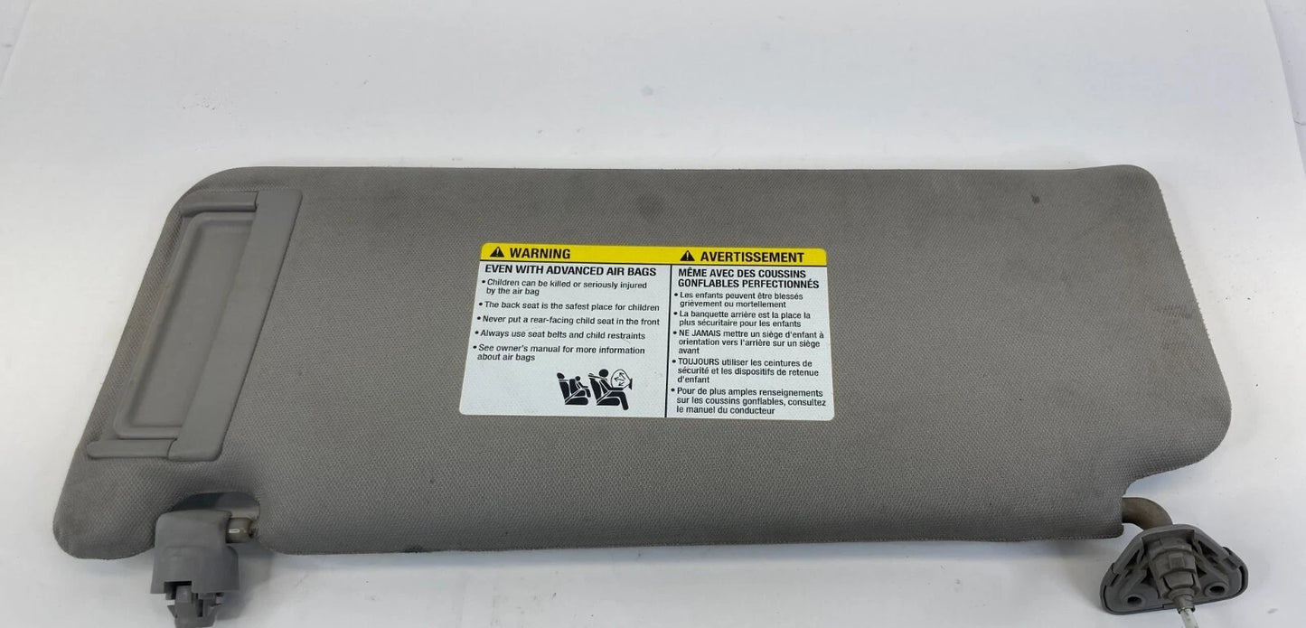 05-12 NISSAN ARMADA FRONT RIGHT PASSENGER LIGHTED SUNVISOR SUN VISOR GRAY OEM
