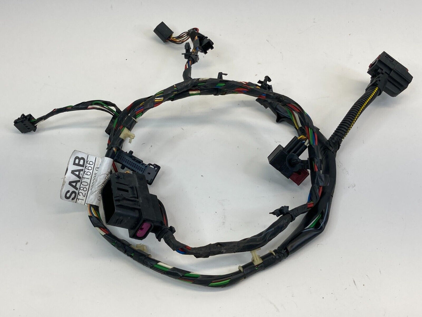 2003-2011 Saab 9-3 93 Sedan Front Right Side Door Wire Wiring Cable 12801666 OEM