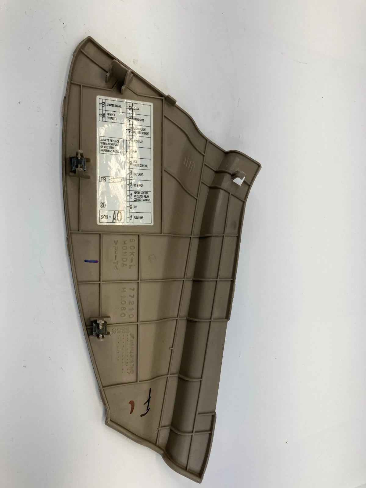 99-03 ACURA TL DASH LEFT DRIVER SIDE INSTRUMENT ACCESS FUSE PANEL TRIM 77210-S0K