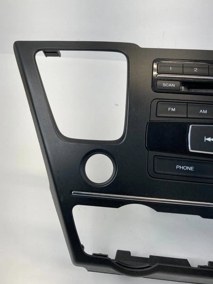 13-15 Honda Civic Radio AM/FM Single CD Player w/ Bezel 39100-TR3-A314-M1 OEM