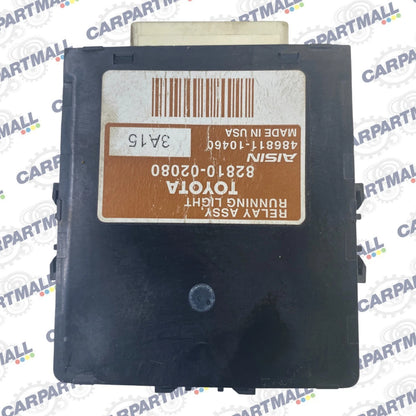 2010-2013 TOYOTA COROLLA RUNNING LAMP RELAY CONTROL MODULE UNIT 82810-02080