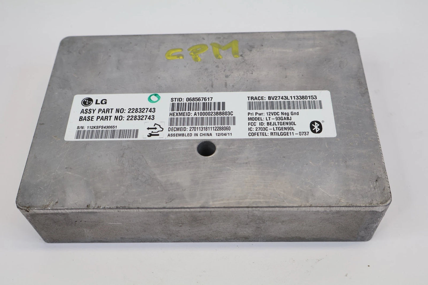 2012 CHEVROLET TRAVERSE ONSTAR COMMUNICATION CONTROL MODULE OEM 22832743