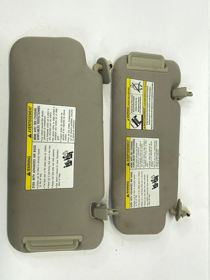 2009-2014 NISSAN MURANO SUNVISOR DRIVER PASSENGER LH RH SHIELDS PAIR OEM FACTORY