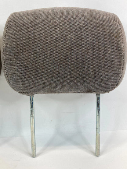 02-04 GMC ENVOY FRONT SEAT HEADRESTS CLOTH MEDIUM DARK PEWTER PAIR SET OF 2 OEM