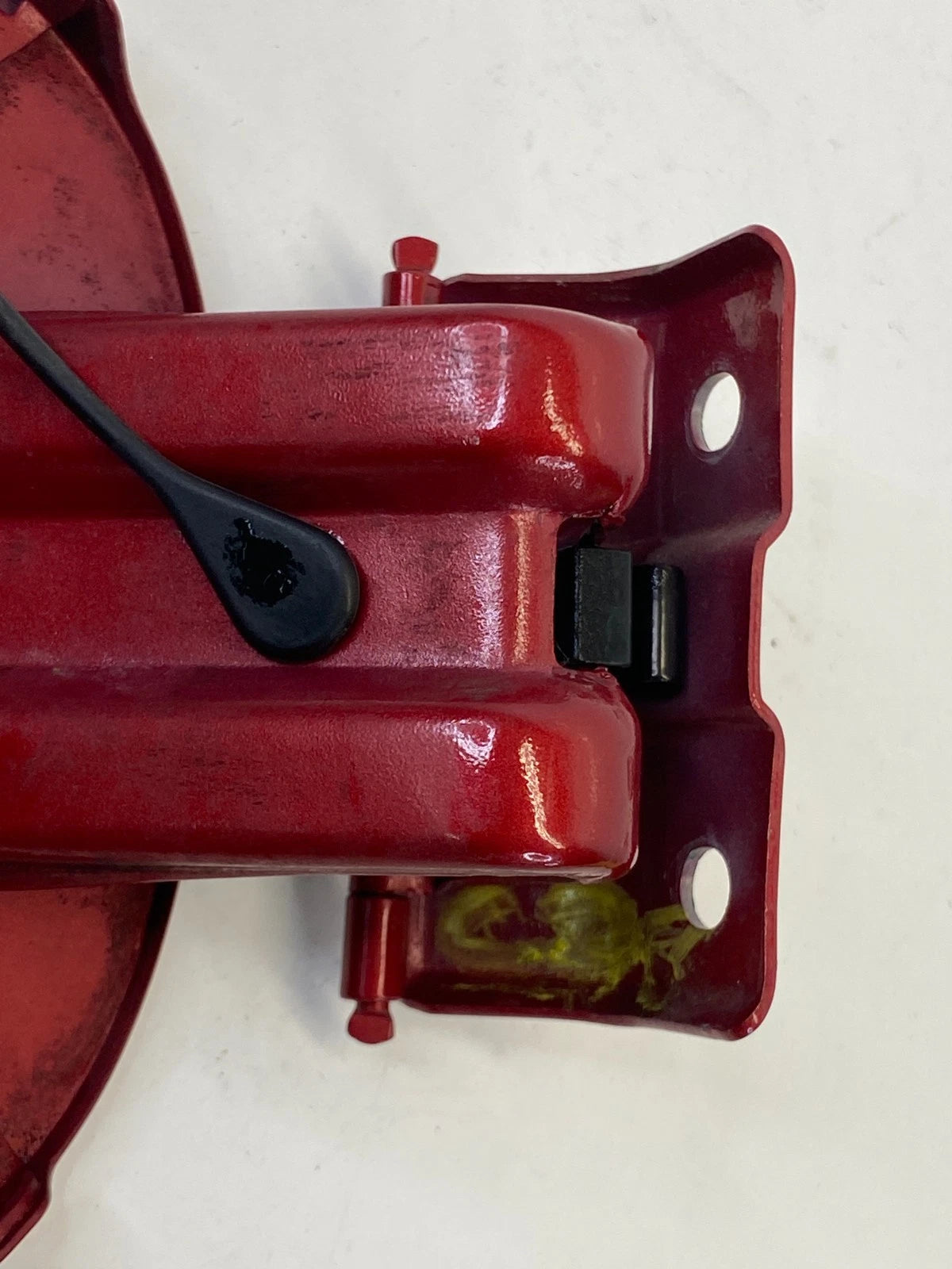 2007-2013 MITSUBISHI OUTLANDER FUEL FILLER DOOR GAS CAP COVER SET ORIENT RED OEM