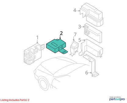 2004-2006 NISSAN ALTIMA 2.5L TRANSMISSION CONTROL MODULE SHIFT LOCK 28540ZB000