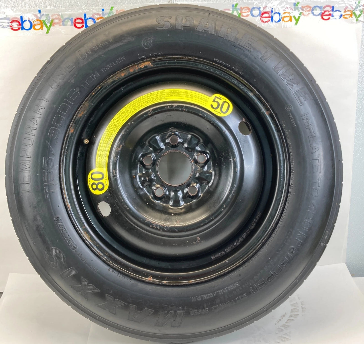 2006-2016 KIA SPORTAGE SPARE TIRE WHEEL RIM COMPACT DONUT 155/90D16 OEM