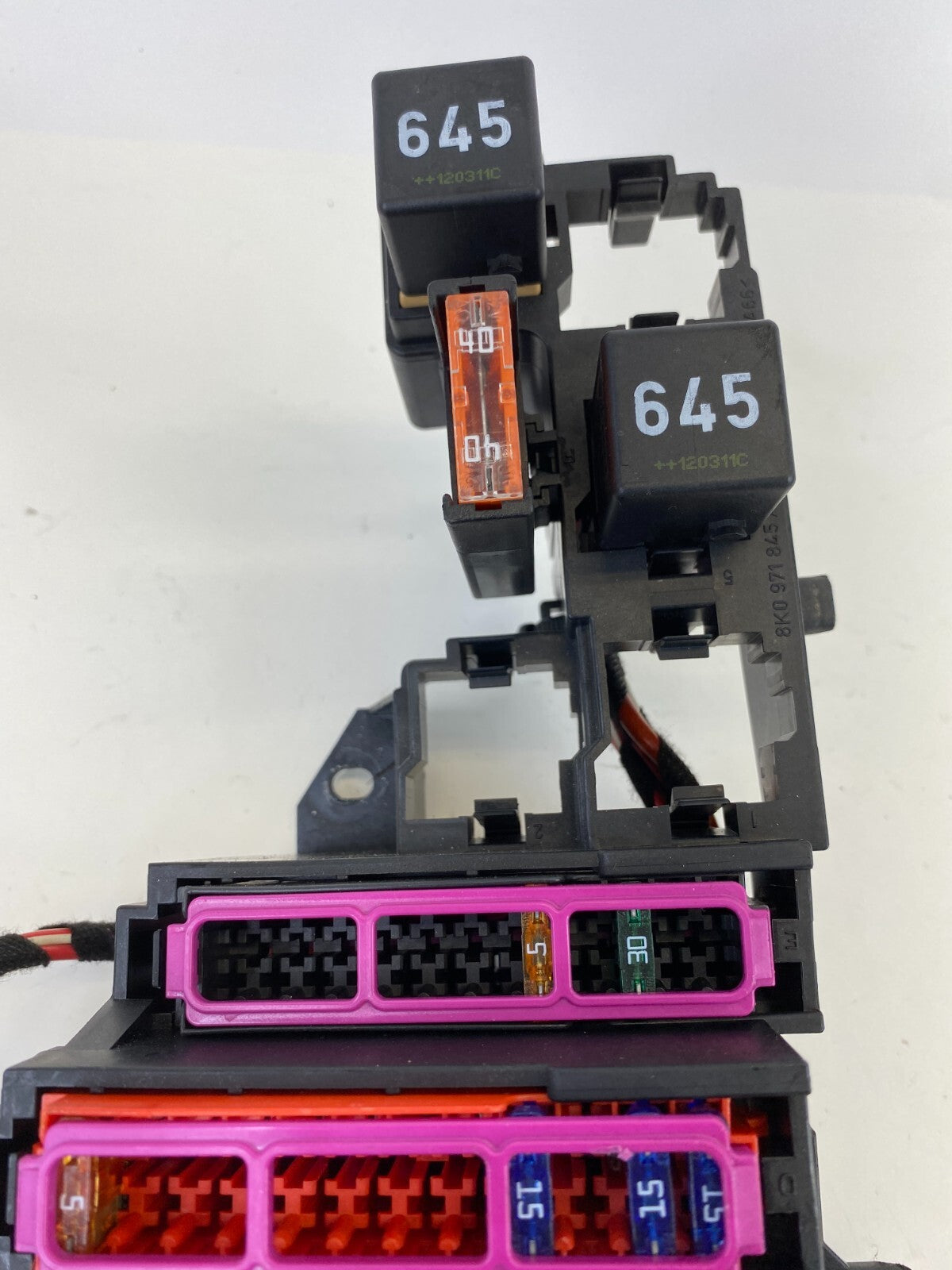 09-16 Audi A4 Quattro 2.0L MT Rear Trunk Fuse Relay Box Power Distribution OEM