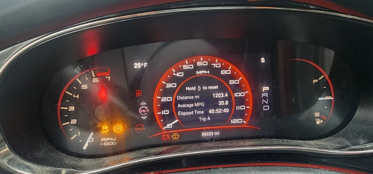 2013 DODGE DART MPH A/T DASH INSTRUMENT CLUSTER SPEEDOMETER 99K MILES 56054662AA