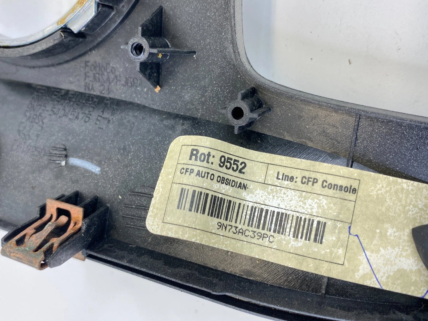 10-12 FORD FUSION CENTER CONSOLE SHIFTER CUP HOLDER BEZEL TRIM 9N73AC39PC oem