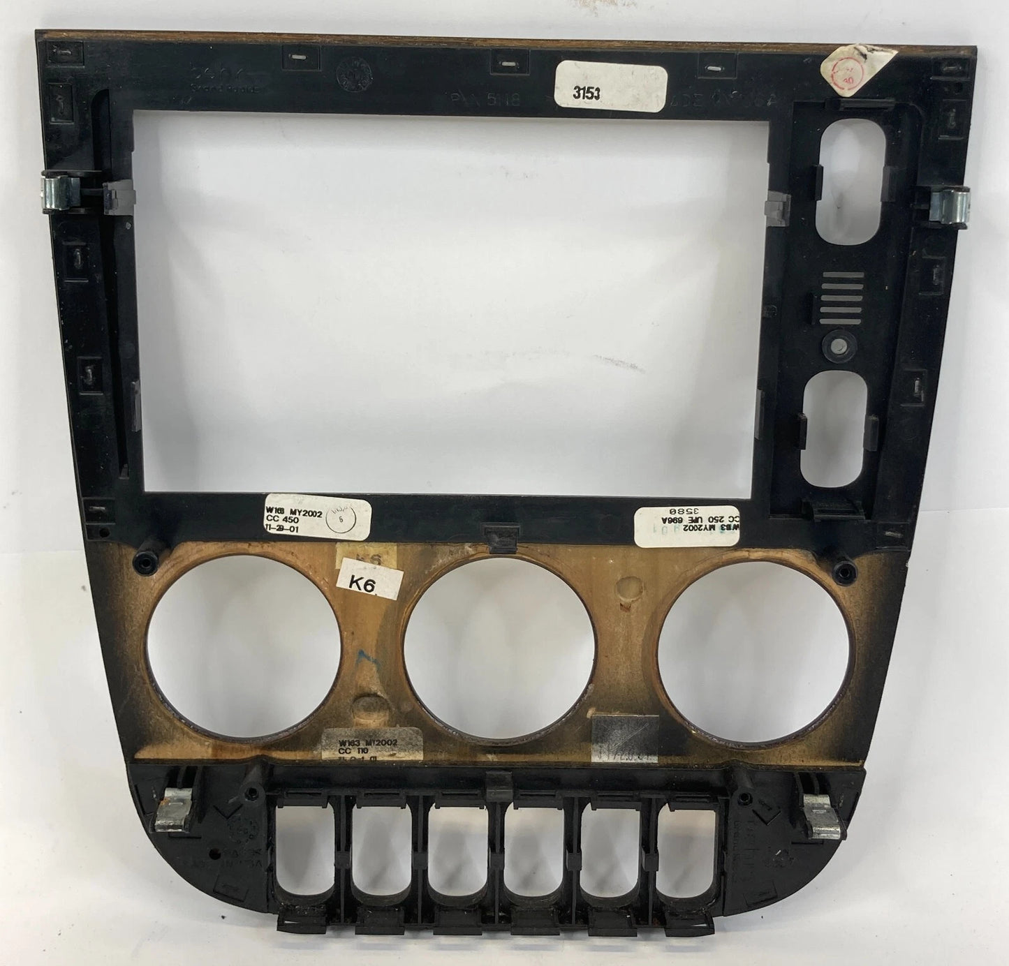 2002 2003 MERCEDES-BENZ ML 320 INSTRUMENT PANEL CLIMATE CONTROL BEZEL TRIM OEM
