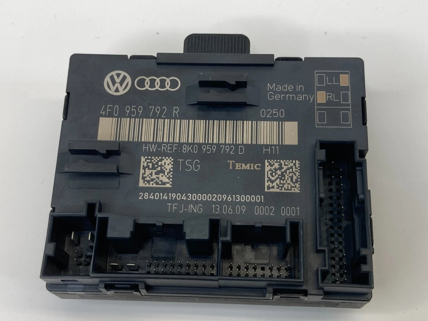 09-11 AUDI A6 QUATTRO 09-15 Q7 FRONT RIGHT DOOR WINDOW CONTROL MODULE 4F0959792R