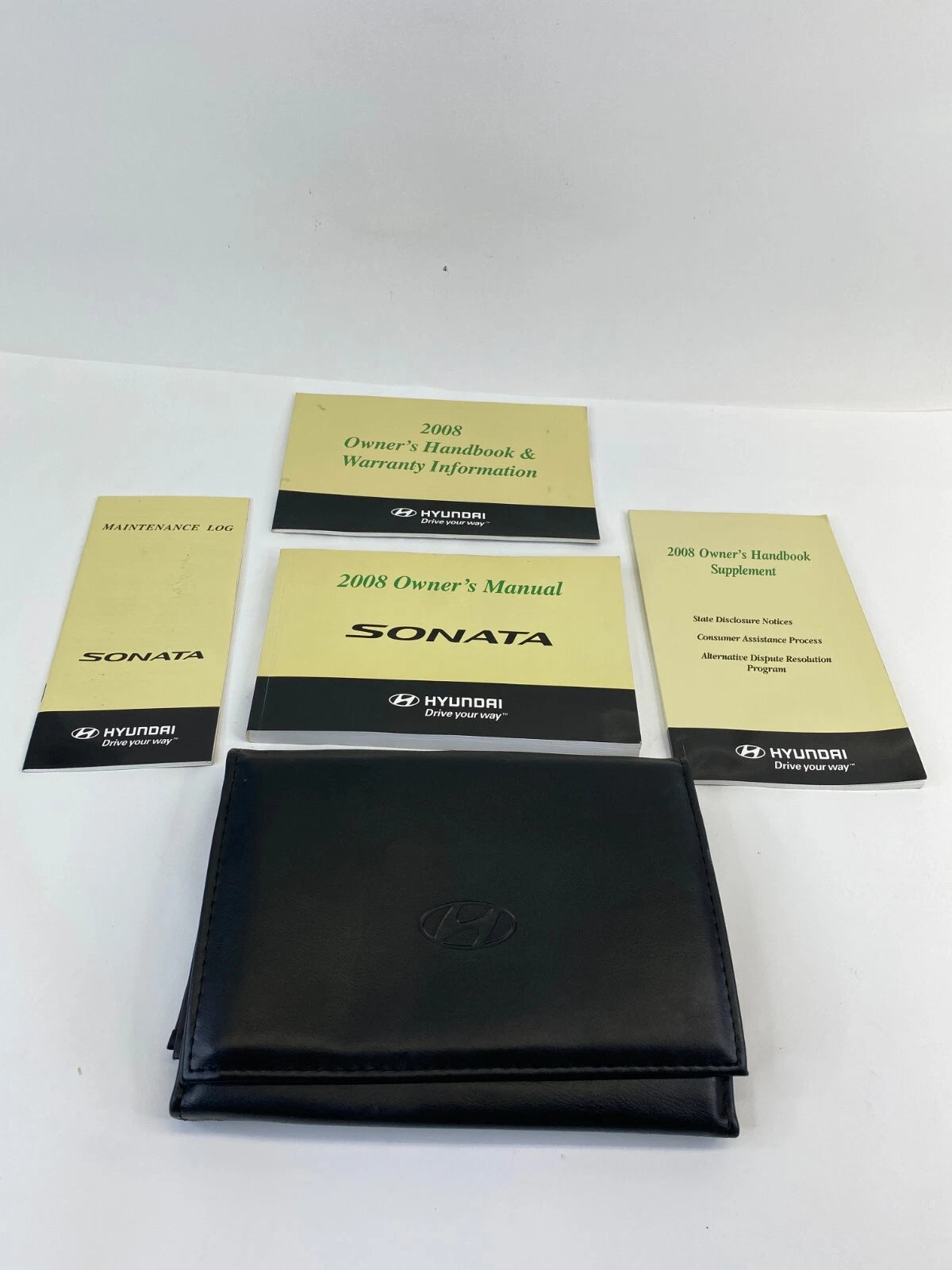 2008 HYUNDAI SONATA OWNER'S GUIDE USERS MANUAL WARRANTY INFORMATION W/ CASE OEM