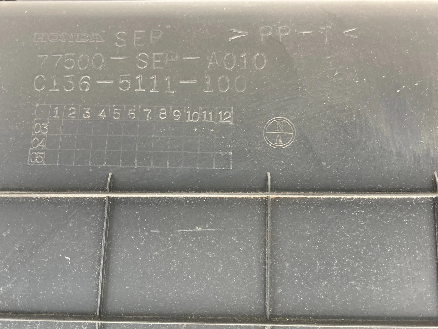 2005-2008 ACURA TL GLOVE BOX ASSEMBLY STORAGE COMPARTMENT 77500-SEP-A010 OEM