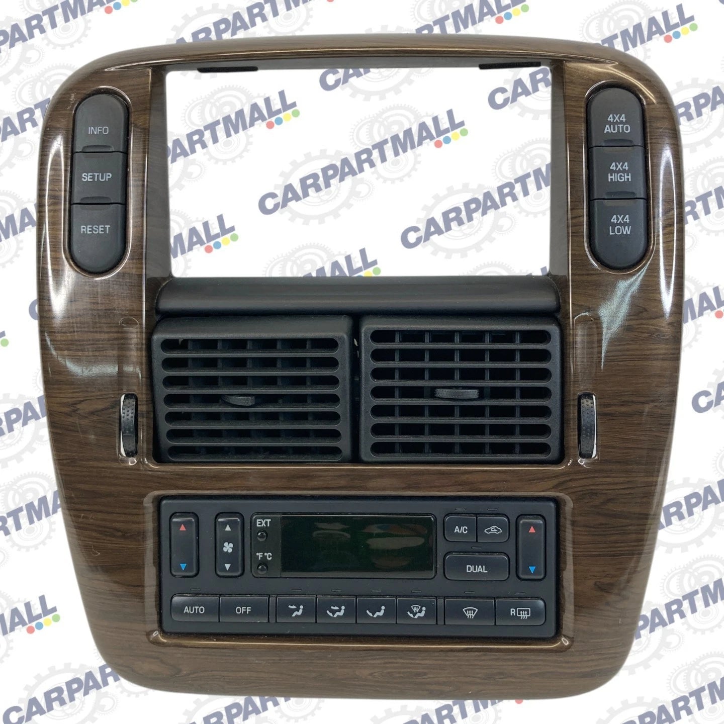 2002-2005 FORD EXPLORER RADIO CLIMATE CONTROL BEZEL TRIM W/ VENTS OEM