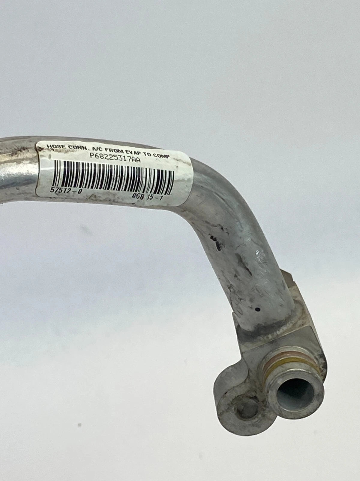 2012-2016 FIAT 500 1.4L AC SUCTION LINE HOSE PIPE CONNECTOR TUBE OEM P68225317AA