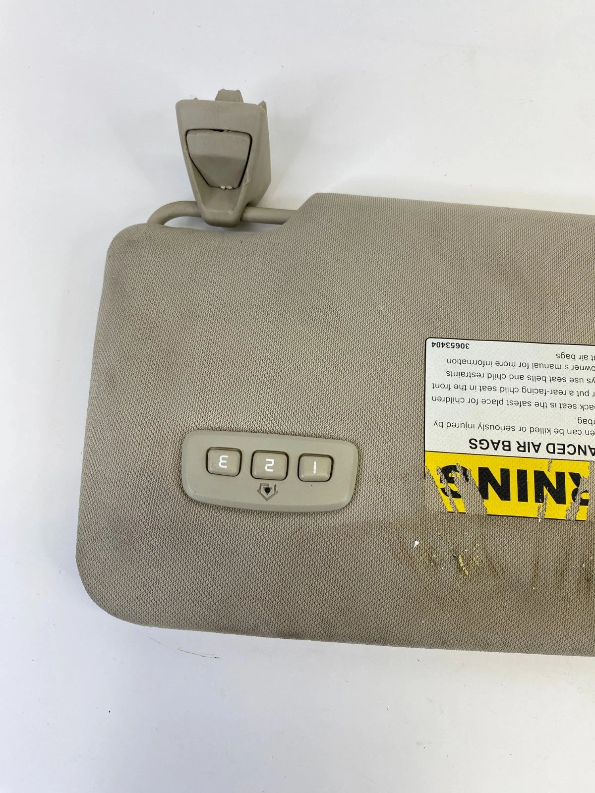 2011-2018 VOLVO S60 FRONT LEFT DRIVER SIDE SUNVISOR SUN VISOR W HOMELINK OEM