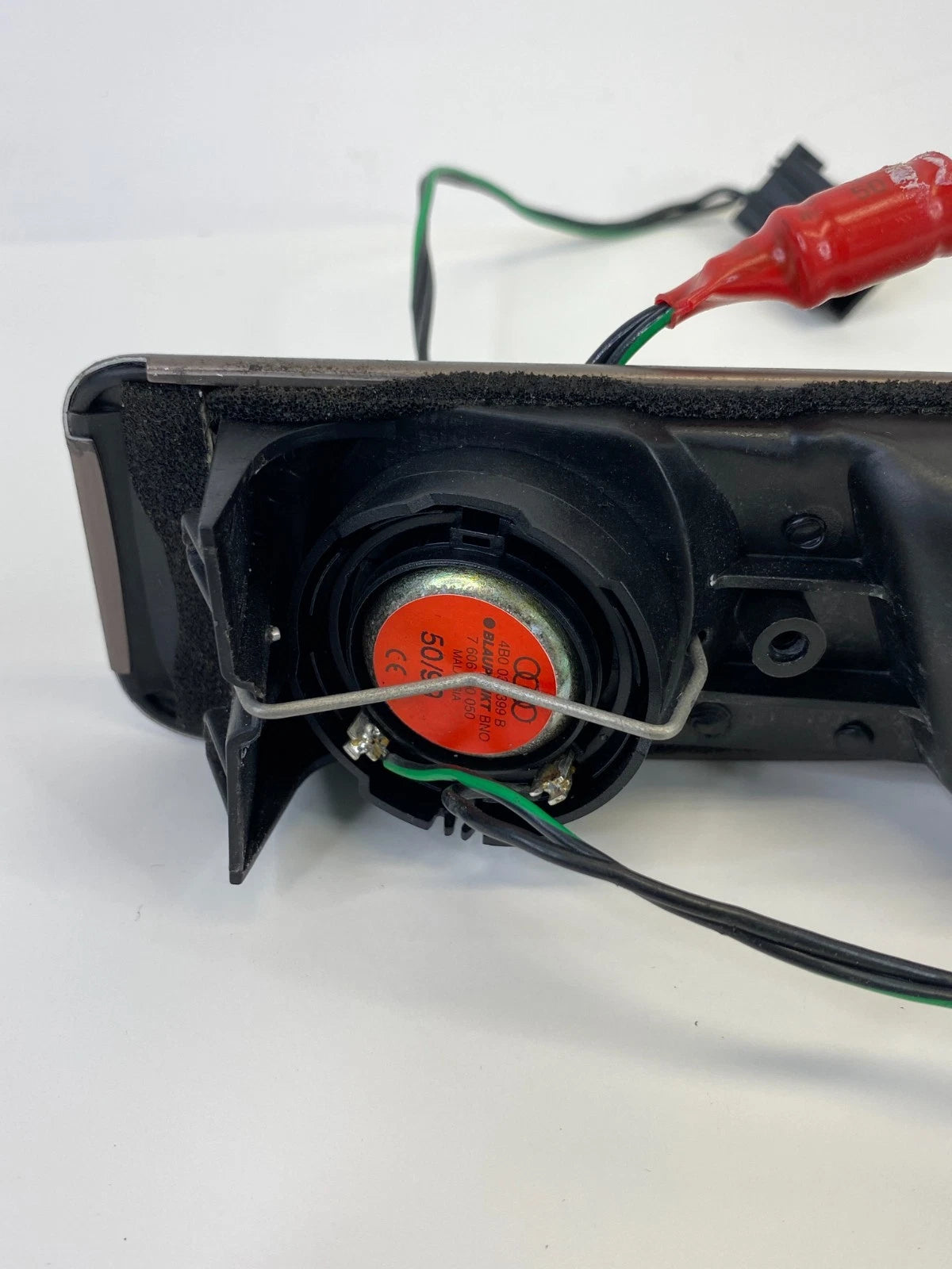 1998-2004 AUDI A6 QUATTRO REAR LEFT INTERIOR DOOR HANDLE TWEETER OEM 4B0035399B