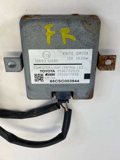 14-17 TOYOTA COROLLA FRONT RH LED HEADLIGHT BALLAST CONTROL MODULE 859672020 OEM