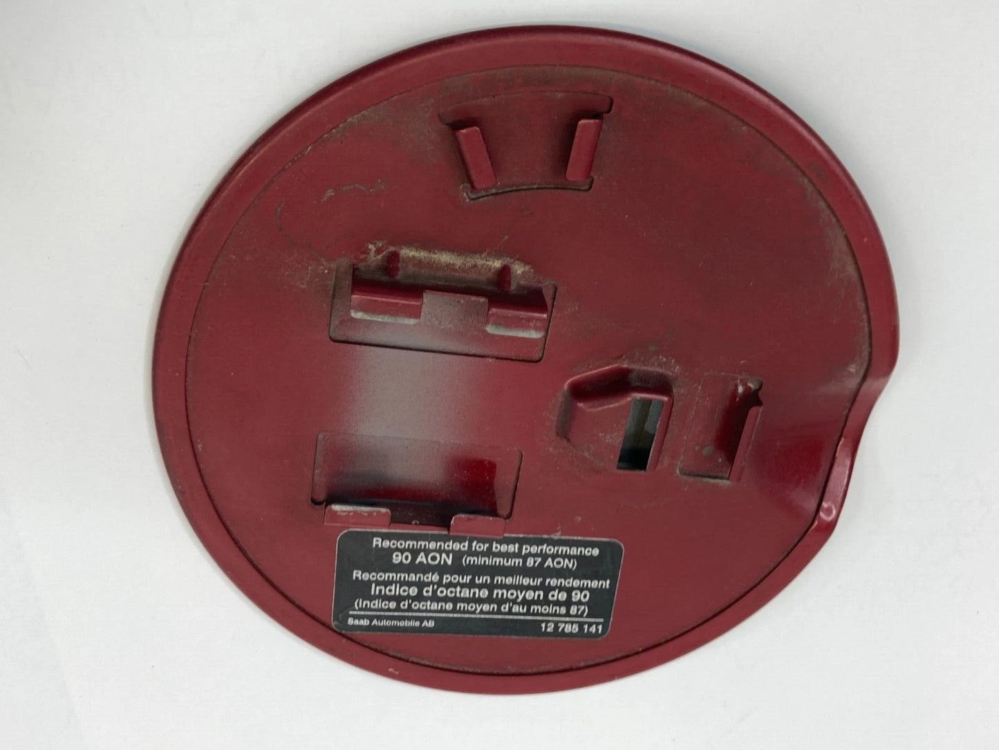 2003-2011 SAAB 9-3 93 SEDAN FUEL FILLER GAS TANK DOOR LID COVER RED 12785141 OEM