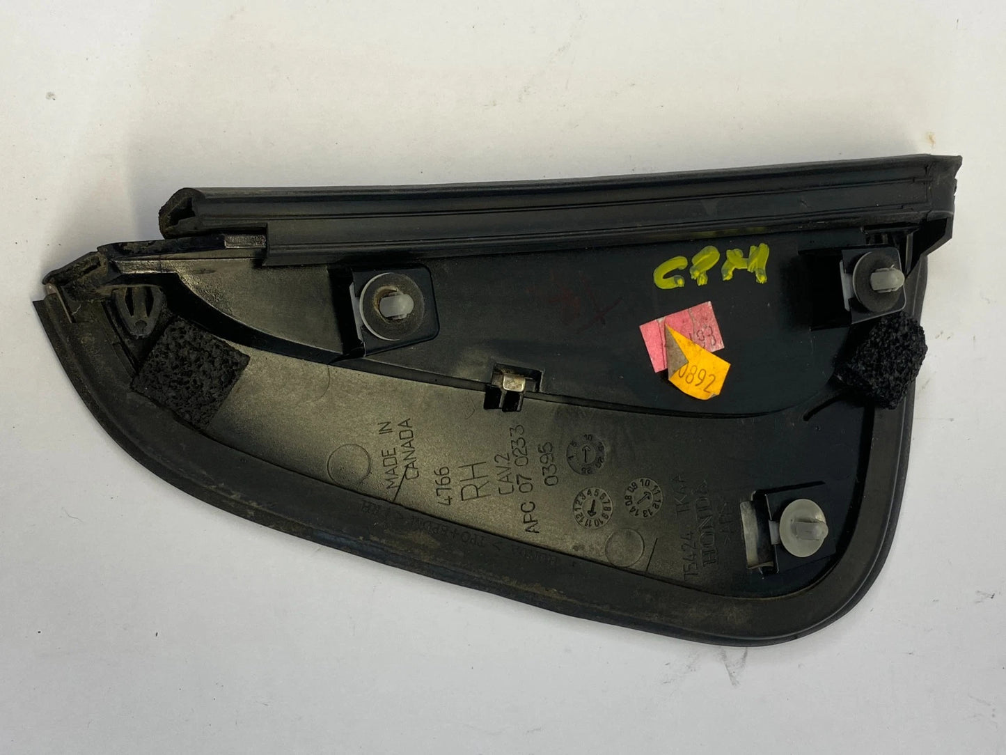 2009-2014 ACURA TL REAR RIGHT SIDE QUARTER CORNER TRIM MOLDING 75424-TK4A OEM