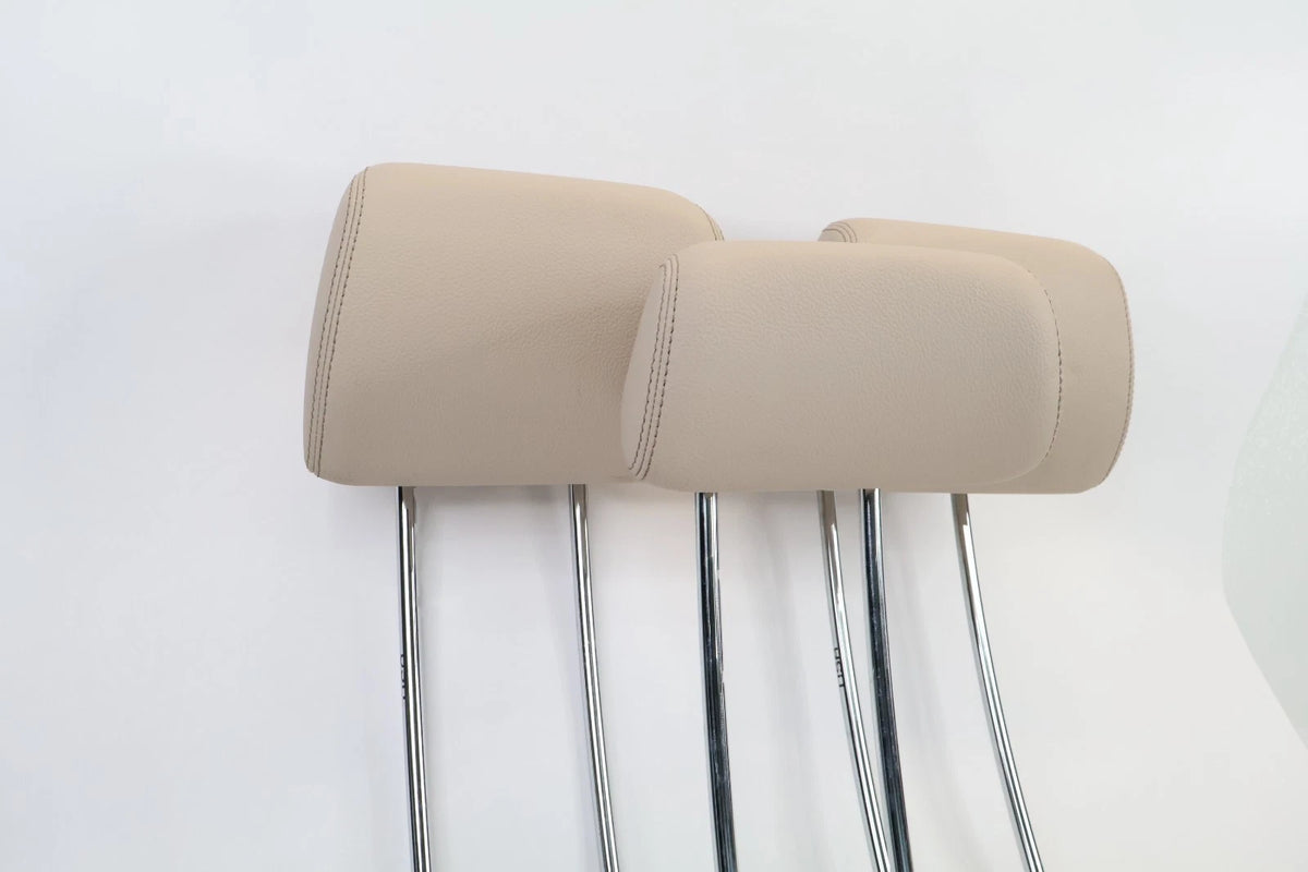 10-16 MERCEDES W212 E350 E250 REAR SEAT HEADREST HEAD REST SET 3 PIECES BEIGE
