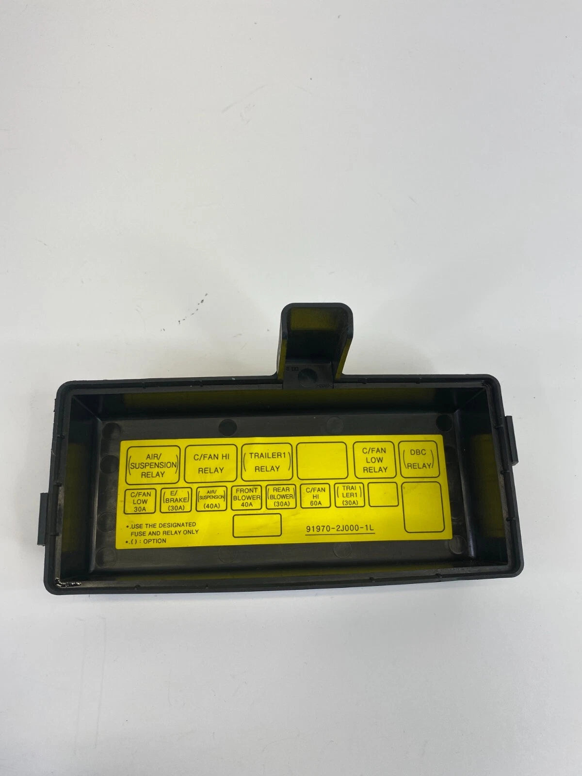 2009 2010 2011 KIA BORREGO 3.8L FUSE RELAY BOX COMPARTMENT COVER LID OEM