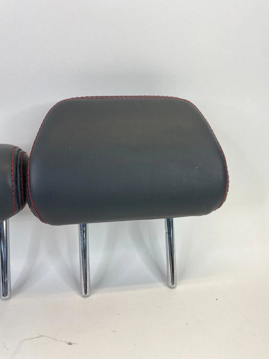 16-20 OUTLANDER SPORT REAR BACK 2ND ROW SEAT HEADREST LEATHER BLACK SET OF 3 OEM