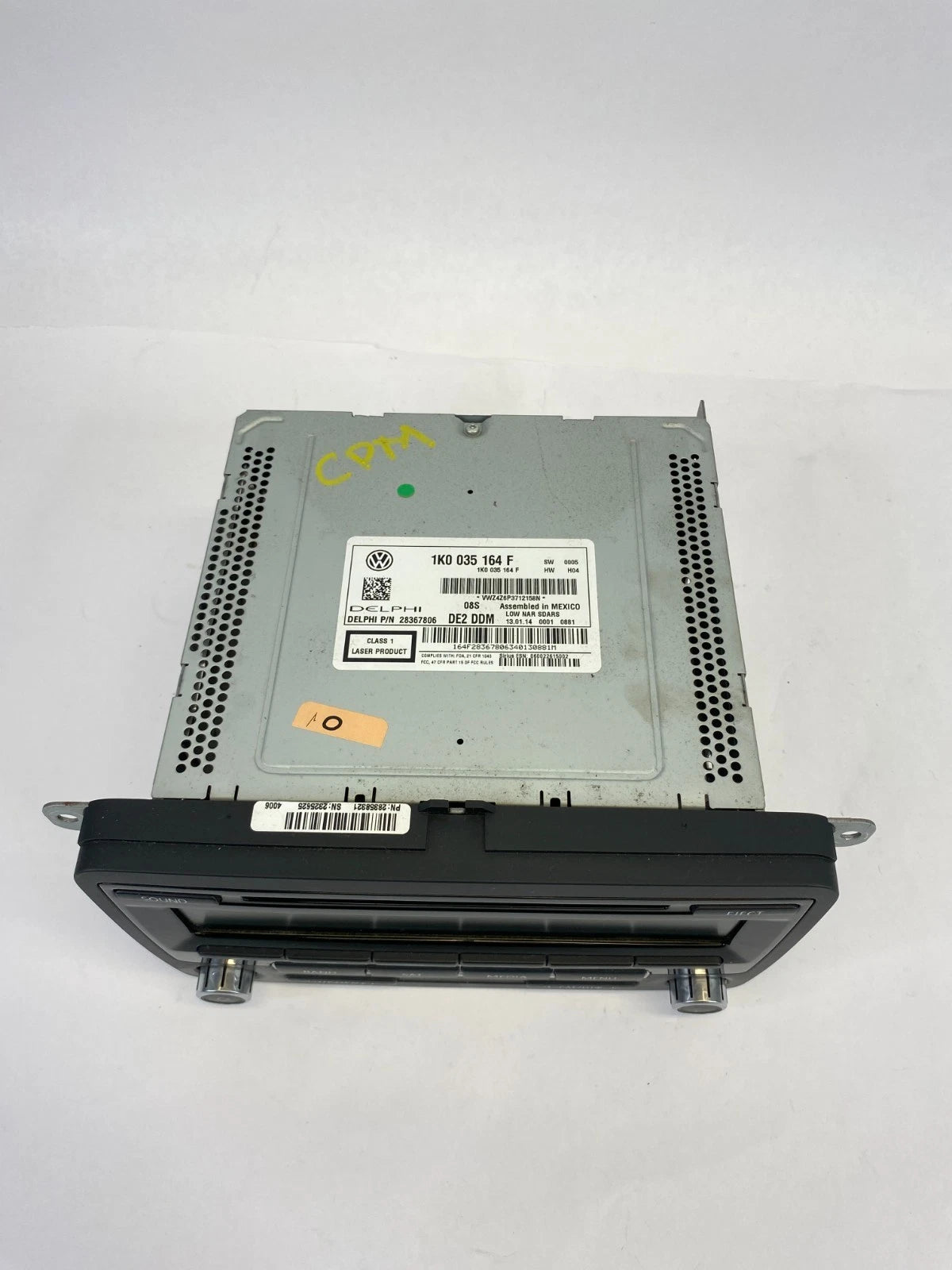 2012-2015 VW VOLKSWAGEN JETTA AM/FM RADIO RECEIVER CD DISC PLAYER 1K0-035-164-F