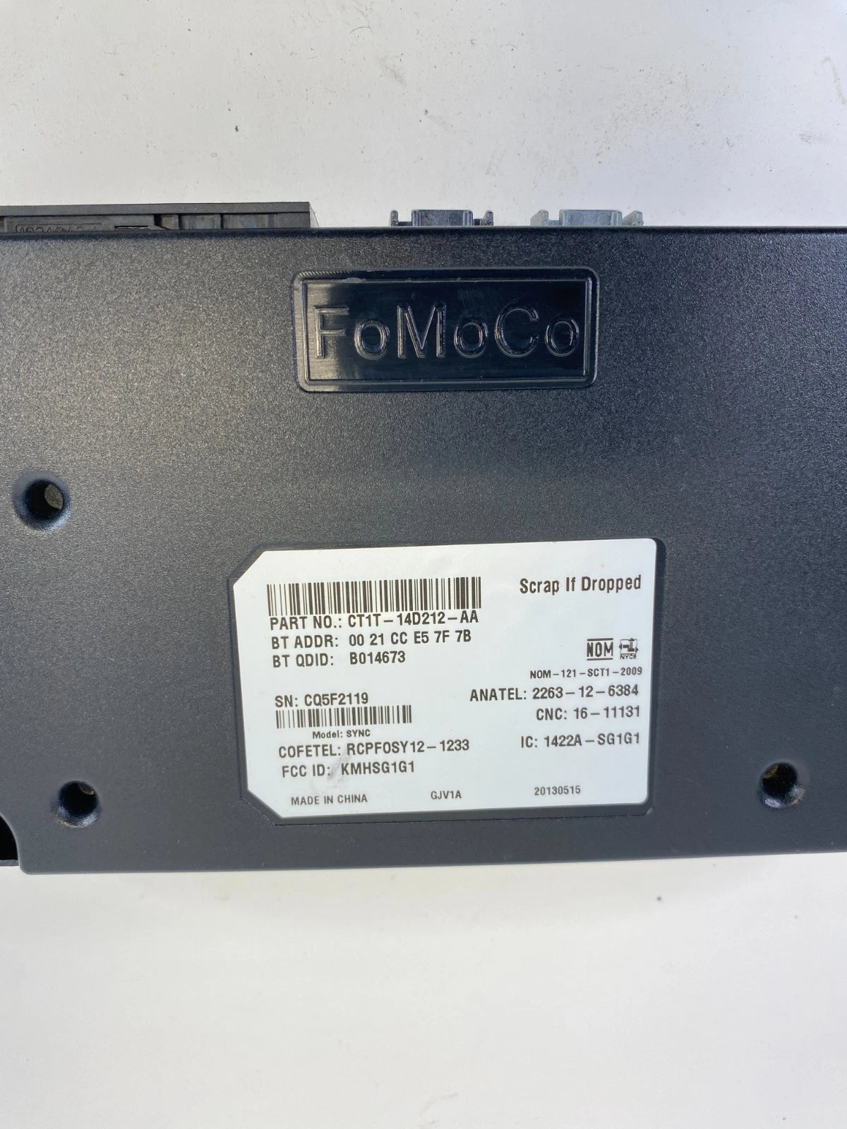 2014 Ford Fusion Communication Voice Recognition Sync Module CT1T-14D212-AA OEM
