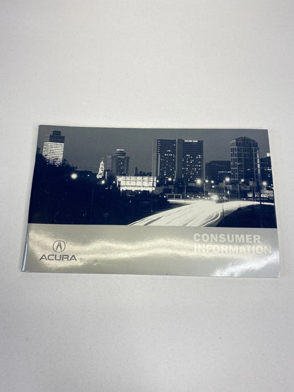 2006 ACURA TL OWNERS MANUAL CONSUMER INFO WARRANTY BOOK W/ CASE OEM