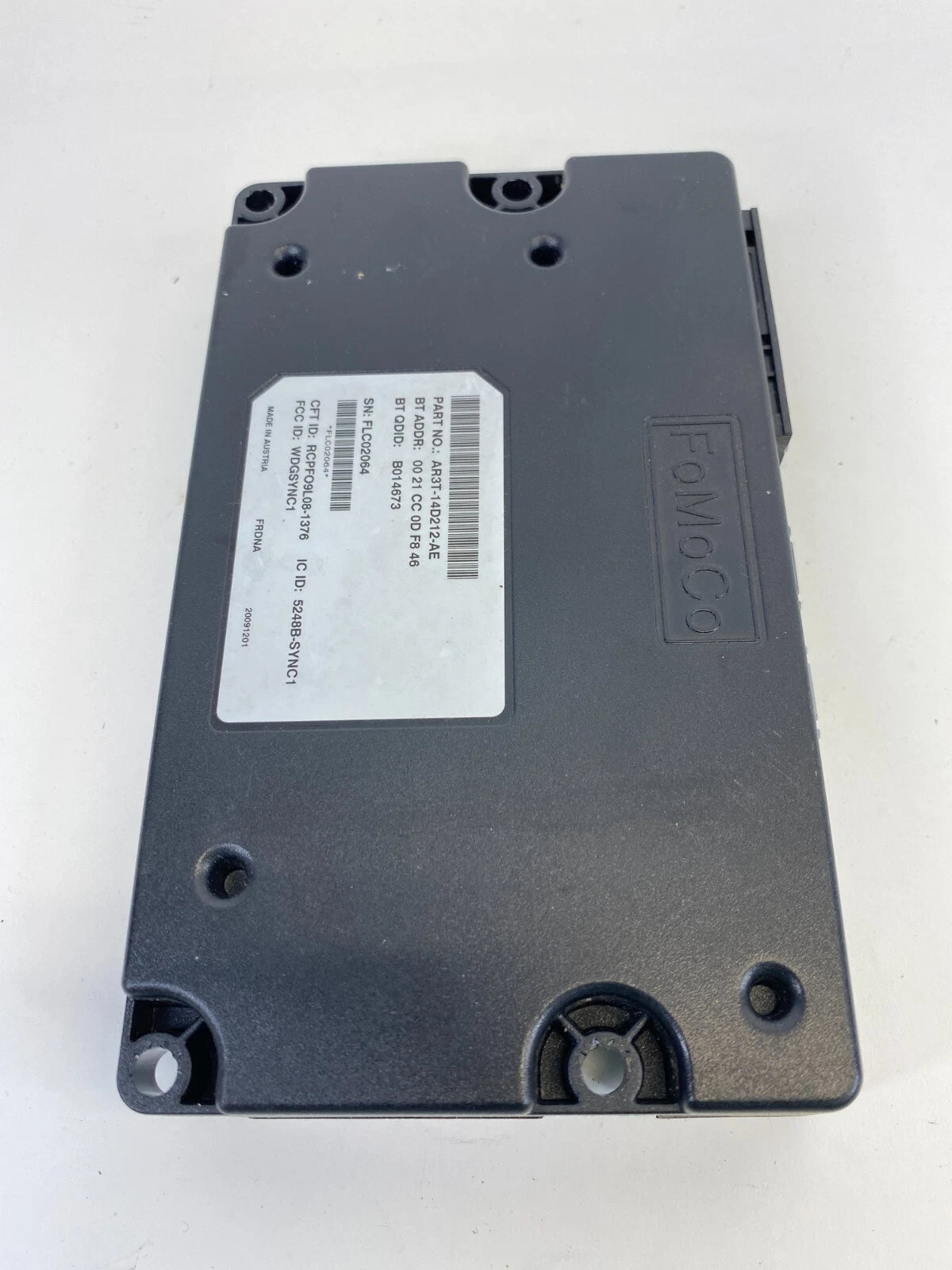 2009 2010 FORD EDGE COMMUNICATION SYNC CONTROL MODULE UNIT AR3T-14D212-AE OEM