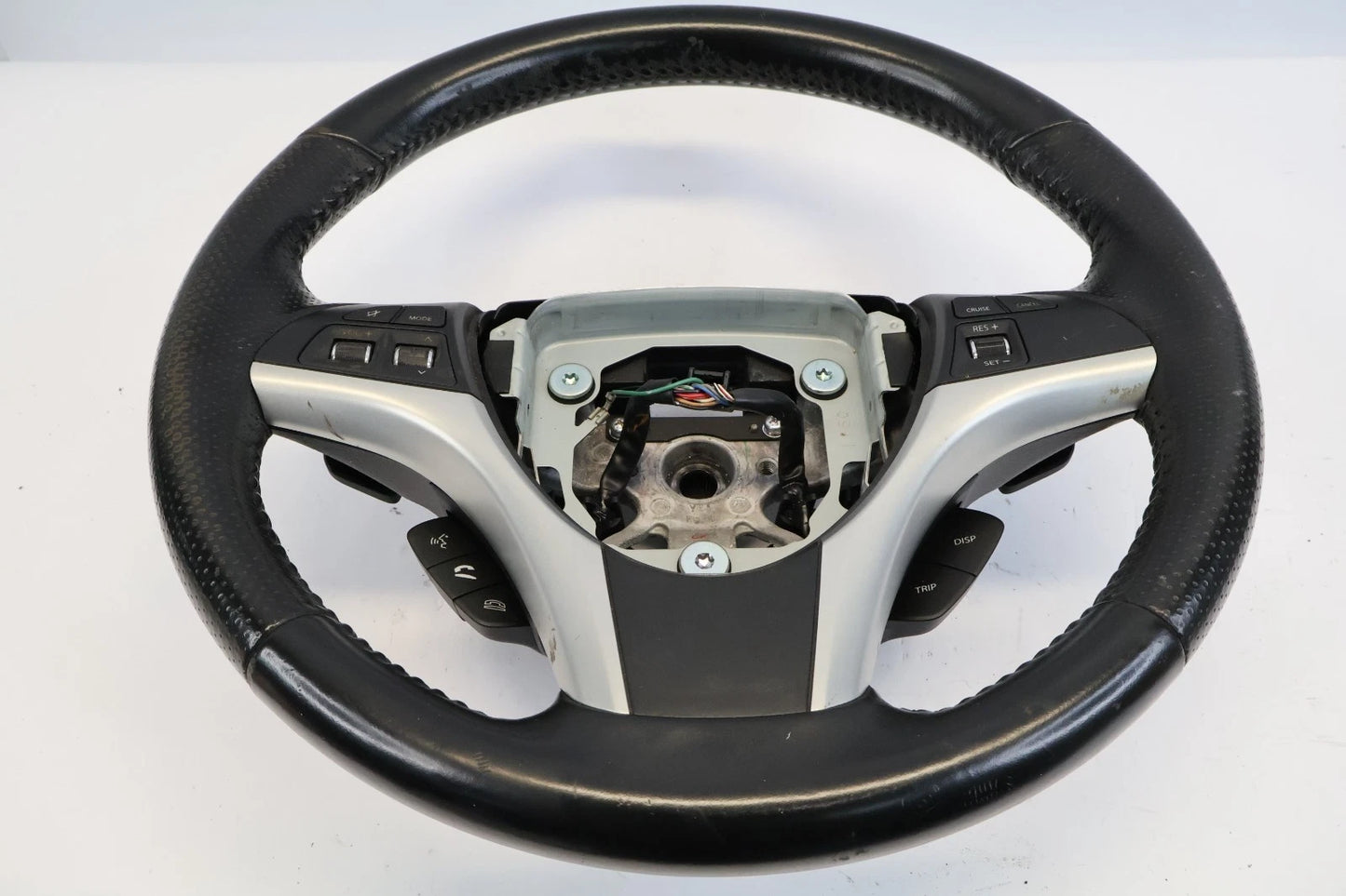2011 SUZUKI KIZASHI 2.4L LEATHER STEERING WHEEL PADDLE SHIFTER BLACK OEM