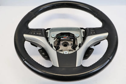 2011 SUZUKI KIZASHI 2.4L LEATHER STEERING WHEEL PADDLE SHIFTER BLACK OEM