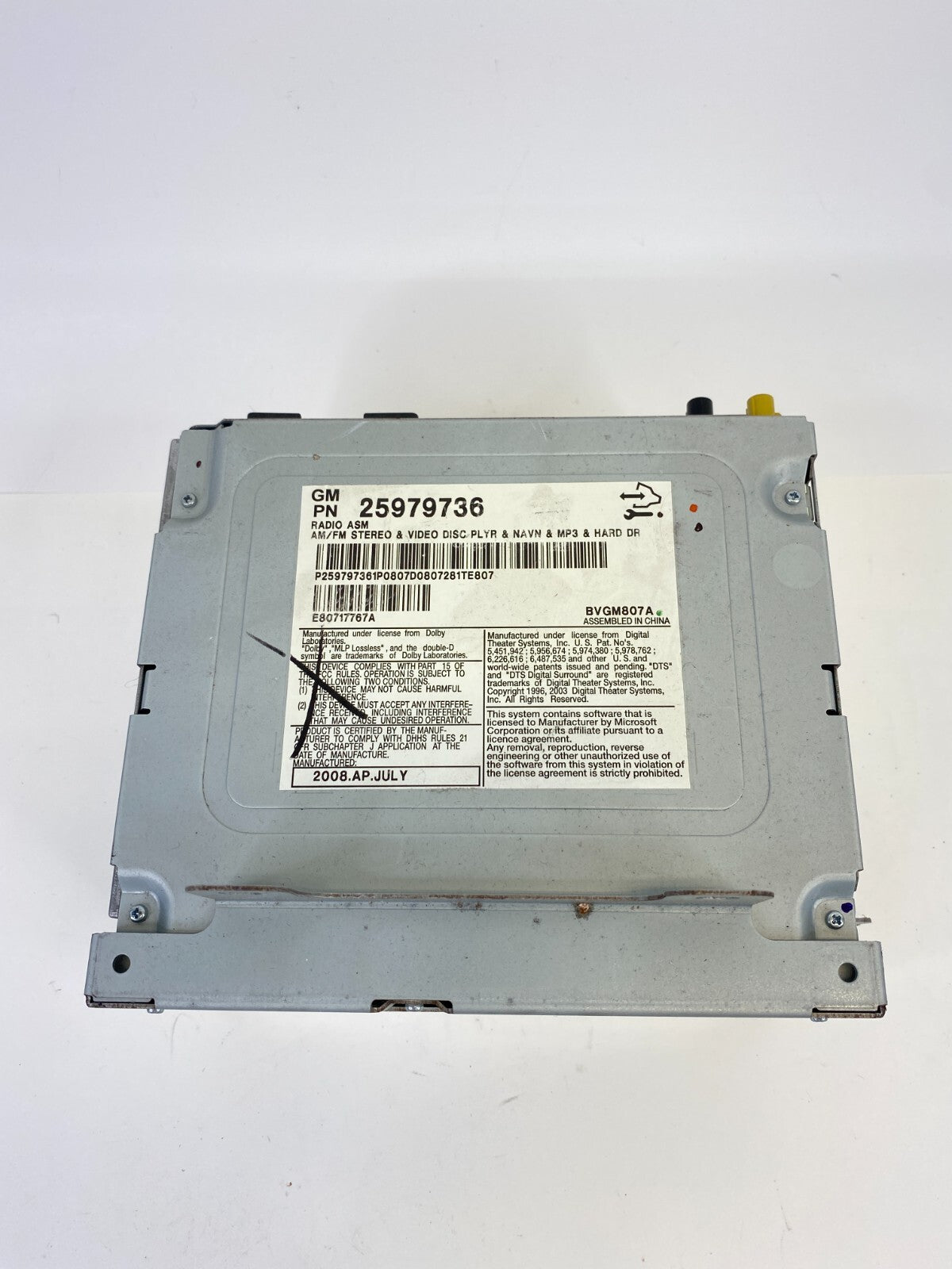 2008-2015 Cadillac CTS AM /FM CD Player Radio Audio Receiver 25979736 OEM