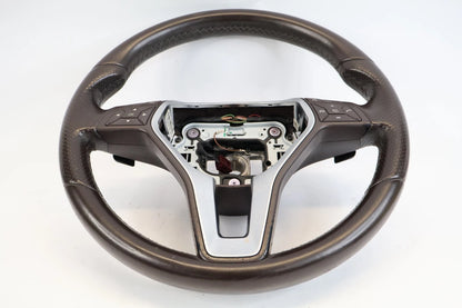 2014-2016 MERCEDES E350 W212 LEATHER STEERING WHEEL PADDLE SHIFTERS BLACK OEM
