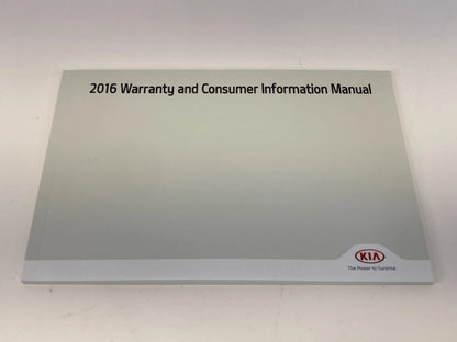 2016 16 KIA SOUL OWNER'S OWNERS MANUAL WARRANTY GUIDE BOOK SET OEM