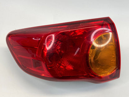 2009 2010 Toyota Corolla Rear Left Tail Light Outer Taillight Lamp Assembly OEM