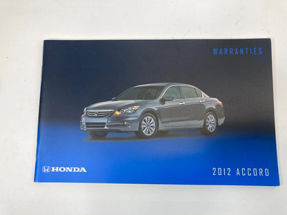 2012 12 HONDA ACCORD SEDAN OWNERS MANUAL SET WITH CASE OEM