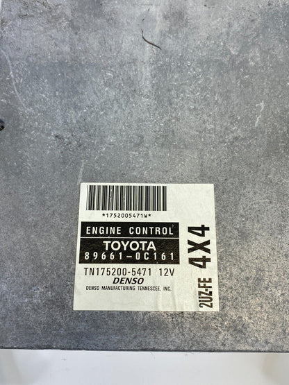 2000 2001 Toyota Tundra Engine 4.7L V8 Computer Control Module ECM 89661-0C161