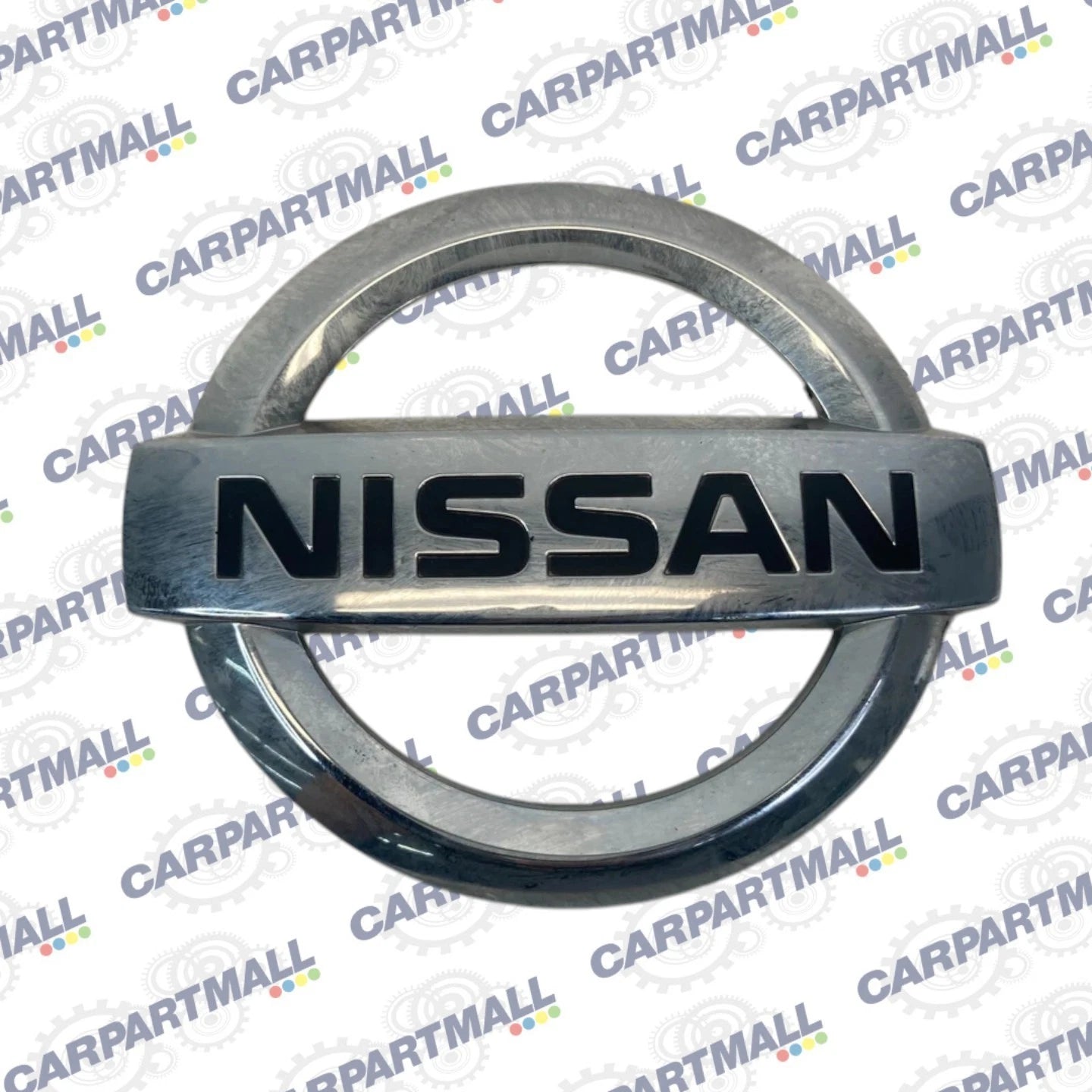 08-13 NISSAN ROGUE REAR TAILGATE EMBLEM BADGE LOGO CHROME 84890-JM00A OEM