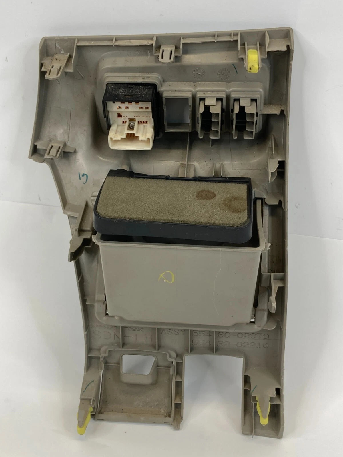 09 10 TOYOTA COROLLA DASH PANEL TRIM BEZEL & POCKET W/ MIRROR SWITCH 55480-02070