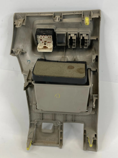 09 10 TOYOTA COROLLA DASH PANEL TRIM BEZEL & POCKET W/ MIRROR SWITCH 55480-02070