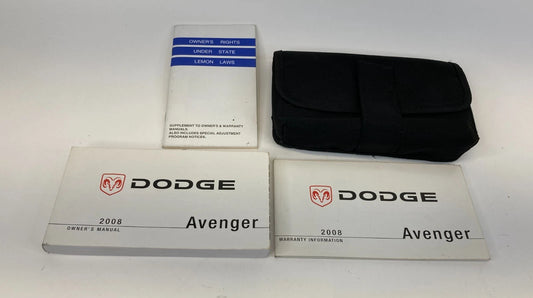2008 08 DODGE AVENGER OWNERS MANUAL BOOK INFORMATION GUIDE W/ CASE OEM