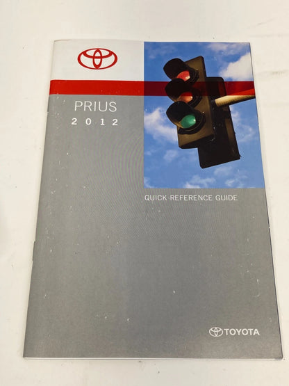 2012 TOYOTA PRIUS OWNERS MANUAL WARRANTY MAINTENANCE REFERENCE BOOK SET OEM