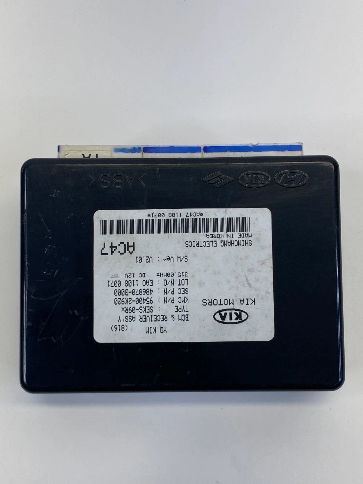 2011 KIA SOUL 2.0L L4 BODY CONTROL MODULE ASSEMBLY BCM BCU 95400-2K920 OEM