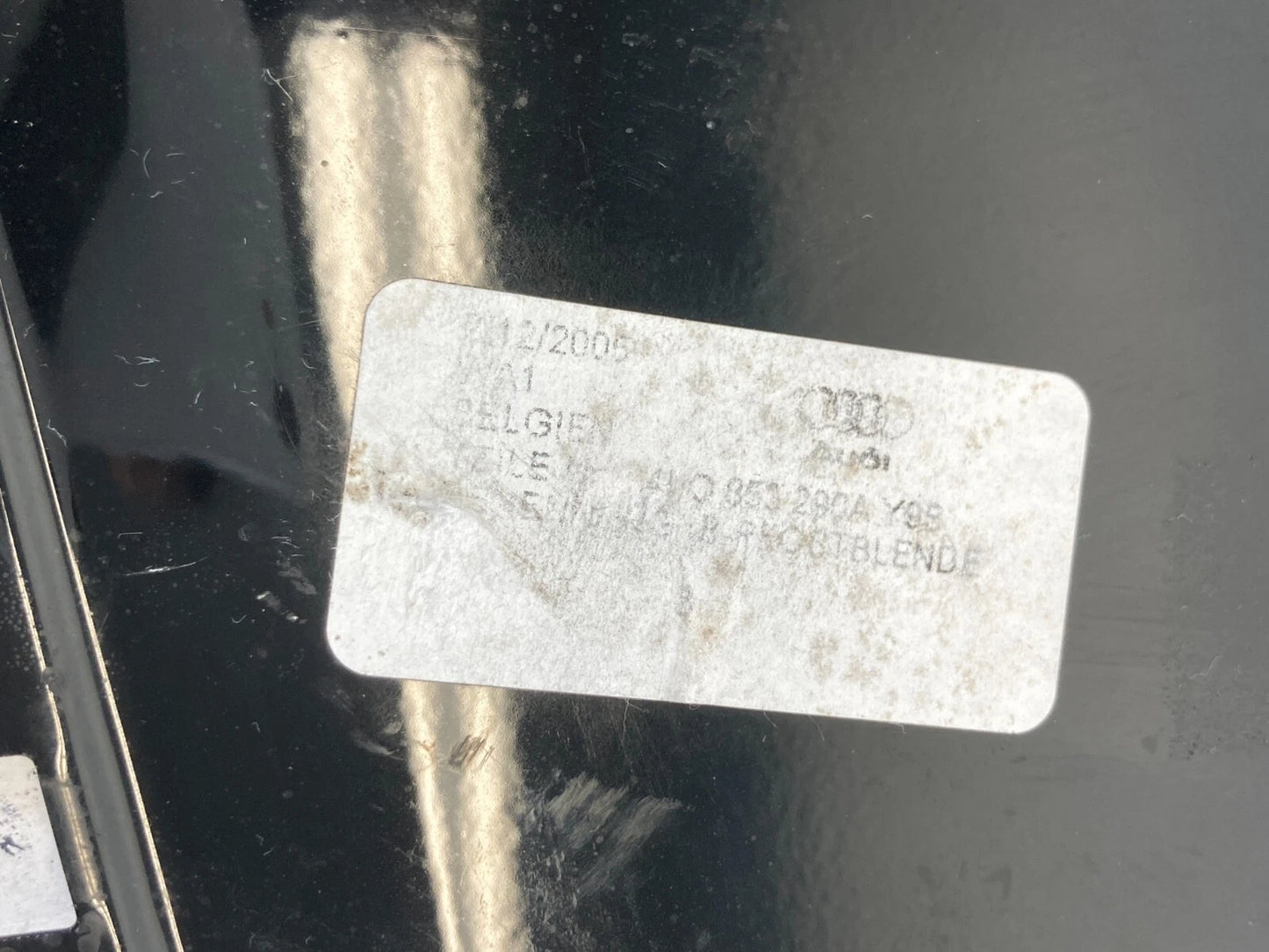 05-11 AUDI A6 QUATTRO RIGHT B PILLAR EXTERIOR DOOR APPLIQUE MOLDING 4F0853290A