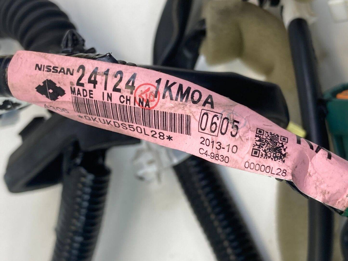 2011-2014 Nissan Juke Front Right Side Door Wire Wiring Harness 24124-1KM0A OEM