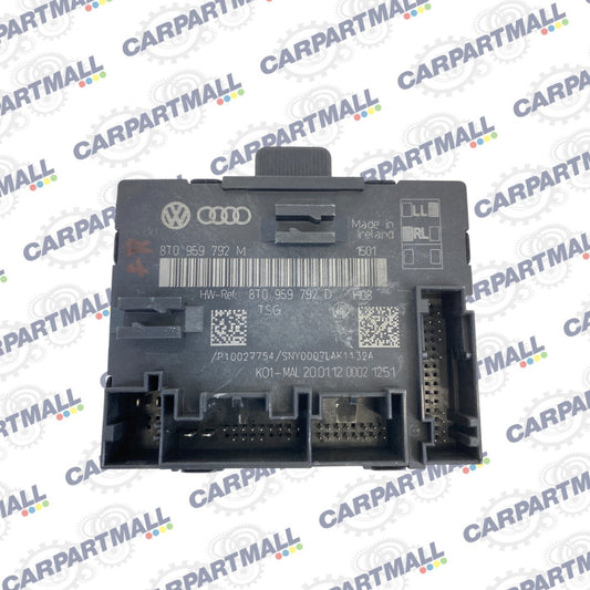 11-13 Audi A4 Quattro Front Right Side Door Locking Control Module 8T0-959-792-M