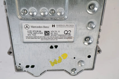 2006-2008 MERCEDES R350 HARMAN BECKER AUDIO SOUND AMPLIFIER AMP OEM A2518706689